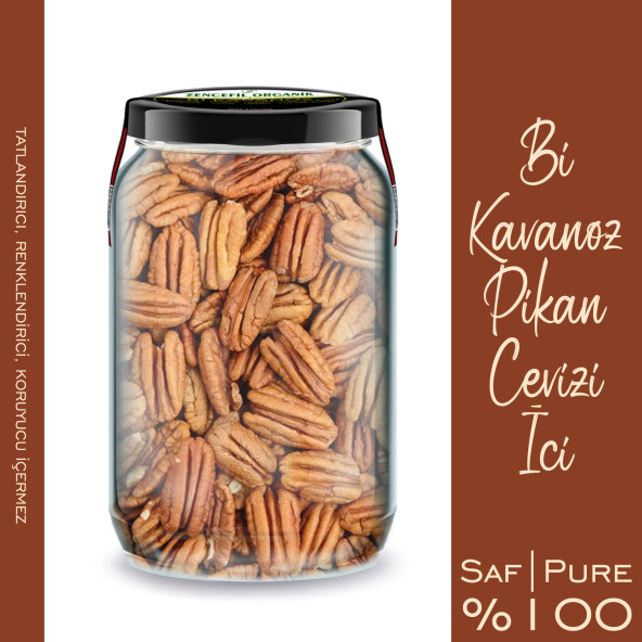 Pikan Cevizi İçi Bi Kavanoz 660 cc. Cam Kavanozda Saf Katkısız Pikan Ceviz İç Pecan Nuts - 3