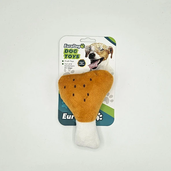 EuroDog Peluş Etli But Köpek Oyuncağı 14x10 Cm ürün görseli