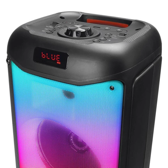 Mikado Md-40Kp 40W Bt Tws Fmli Rgb Işıklı Kablosuz Mikrofonlu Toplantı-Parti Kule Hoparlör - 3