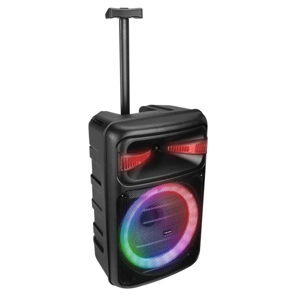 Mikado MD-125KP 40W USB/BT/TF/TWS Led Işıklı Kablosuz ve Kafa Mikrofonlu Toplantı-Parti Hoparlör - 3