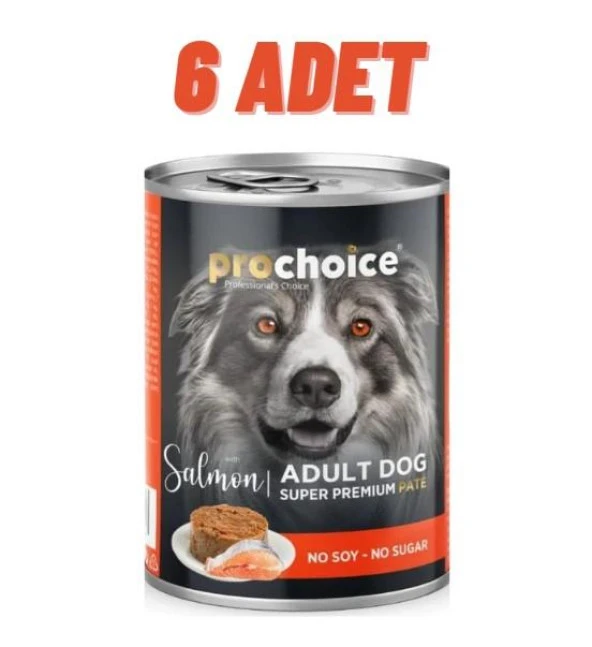 ProChoice Adult Dog Salmon Pate Köpek Konservesi 6x400 gr