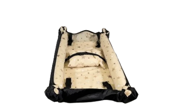 Jüpiter Bebek Hamak Yatağı Siyah-Kahverengi - 3