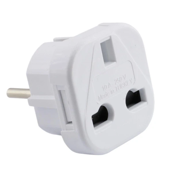 Universal Türk İngiliz Adaptör Fişi Seyahat Adaptörü Amerikan Fiş Çevirici Priz Dönüştürücü - 3