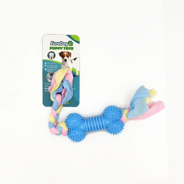 EuroDog Puppy Toys Mavi Kemik Diş Kaşıma Oyuncağı ürün görseli