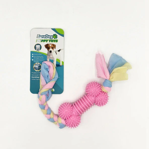 EuroDog Puppy Toys Pembe Kemik Diş Kaşıma Oyuncağı ürün görseli