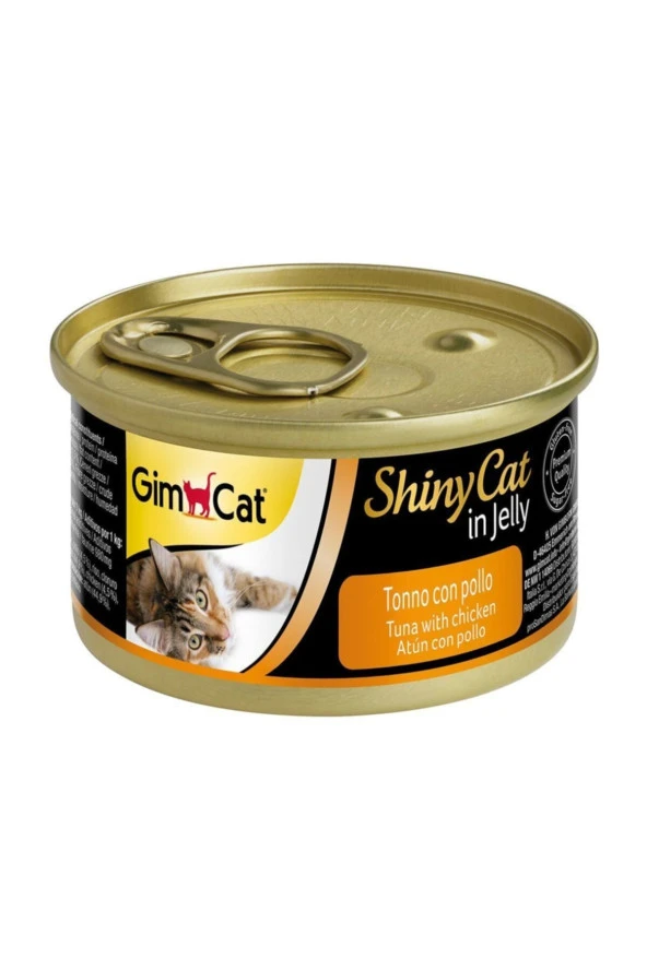 Gimpet Shinycat Konserve Kedi Maması - Tuna Balıklı Tavuklu 70gr