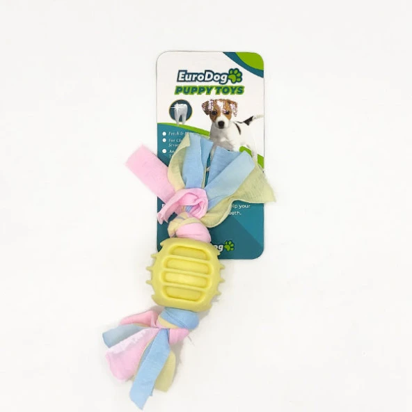 EuroDog Puppy Toys Sarı Ufak Top Diş Kaşıma Oy. ürün görseli