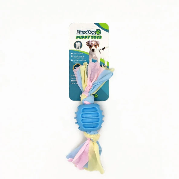 EuroDog Puppy Toys Mavi Ufak Top Diş Kaşıma Oy. ürün görseli