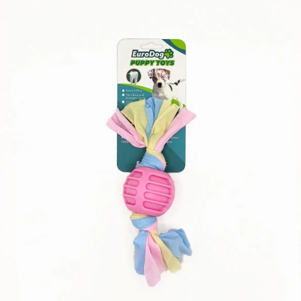 EuroDog Puppy Toys Pembe Ufak Top Diş Kaşıma Oy. ürün görseli