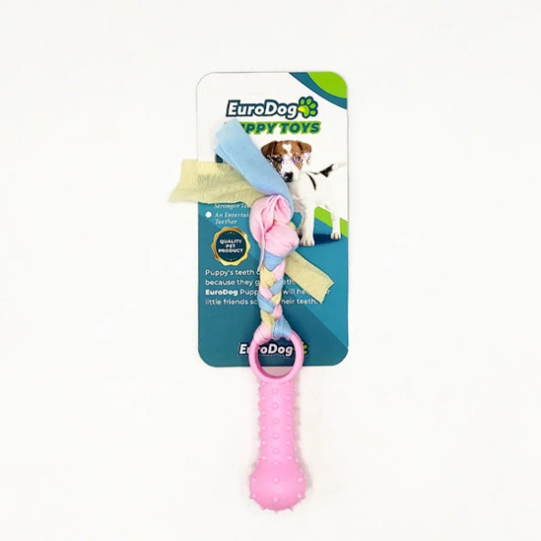 EuroDog Puppy Toys Pembe Ufak Kemik Diş Kaşıma Oy. ürün görseli
