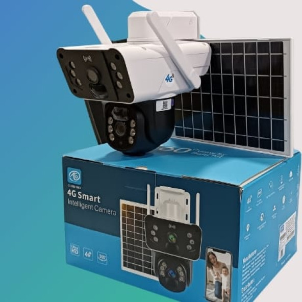 Güneş Enerjili PTZ Kamera O-KAM 4G 6MP Çift kameralı Solar PTZ Camera