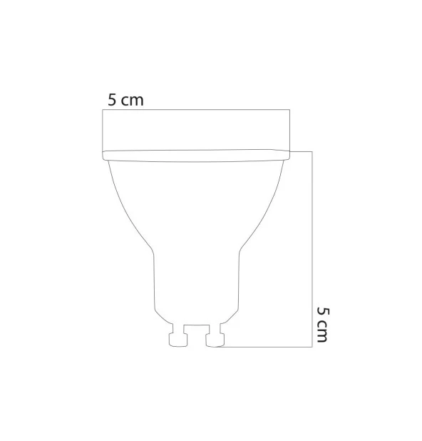 GU10 220V 6W 6500K COB LED AMPUL - 2