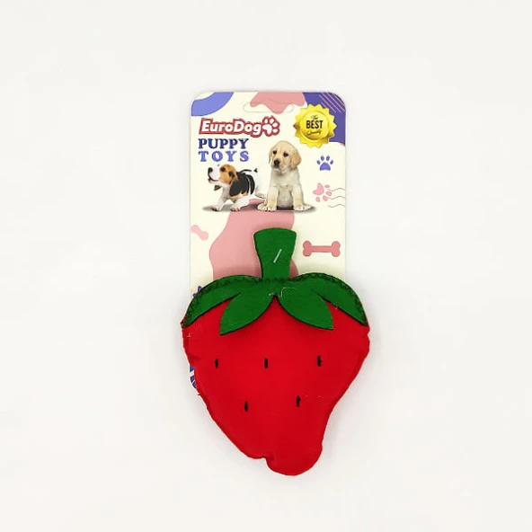 EuroDog Puppy Pet Toys Çilek ürün görseli