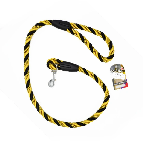 EuroDog Köpek Uzatma 18mm x 120cm Sarı Siyah ürün görseli
