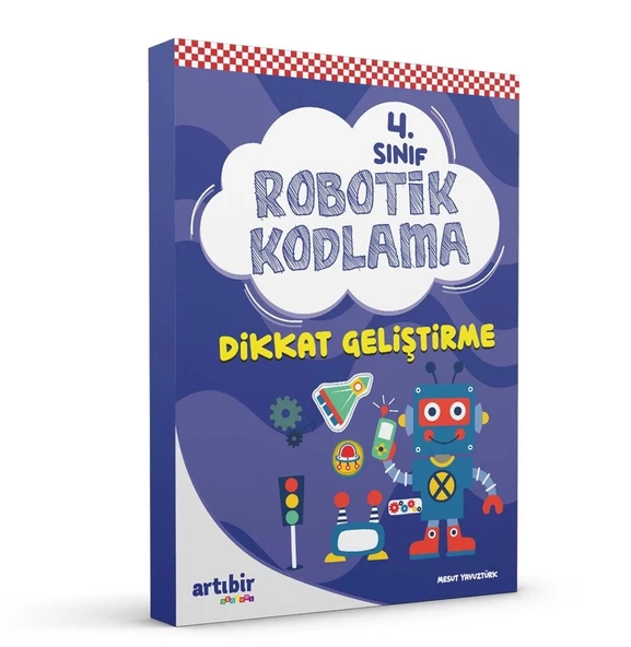 KIRMIZI BEYAZ 4.SINIF MATEMATİKTE 4 İŞLEM VE ARTIBİR YAYINCILIK ROBOTİK KODLAMA (2 Kitap) - 3