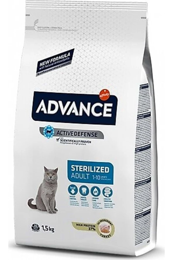 Advance Yetişkin Kısır Hindili Kedi Maması 1.5 Kg