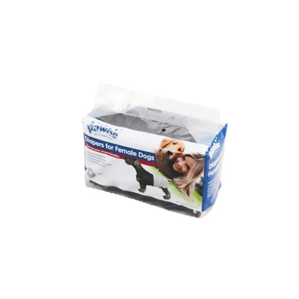 Pawise Köpek Alt Bağlama Bezi S Boy Siyah 12 Adet ürün görseli