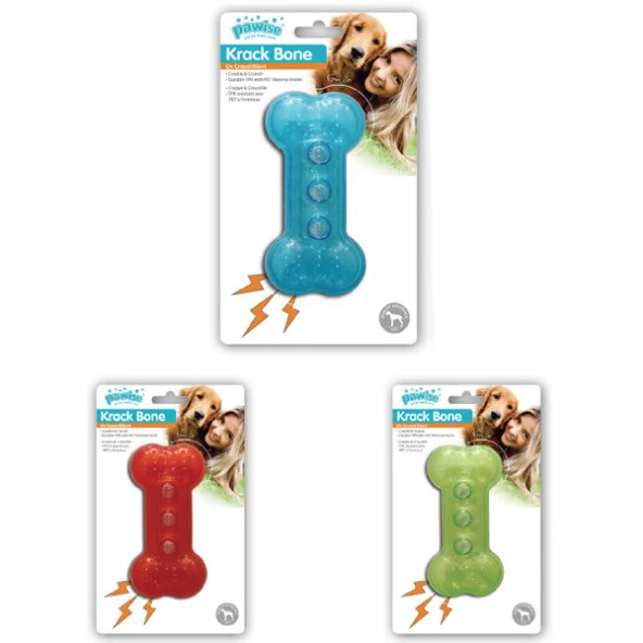 Pawise Krack Sesli Kemik Köpek Oyuncağı 14 cm ürün görseli