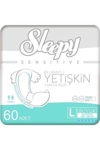 Sleepy 2'li Large Yetişkin Hasta Bezi 30x2 (60 Adet)