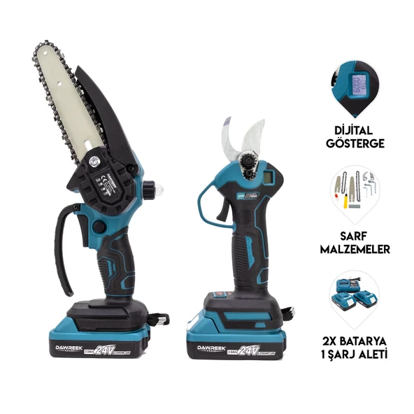 DAWREEK İkili Set Mk (AĞAÇ BUDAMA BAĞ MAKASI)