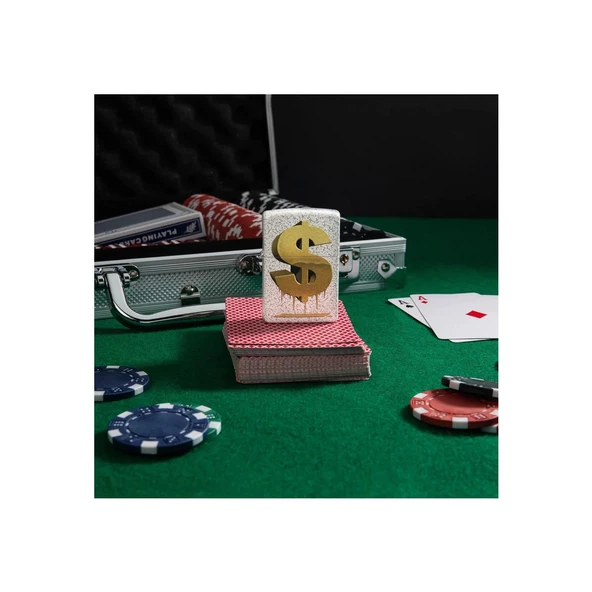 Zippo Çakmak 49681 Drippy Dollar Design - 2