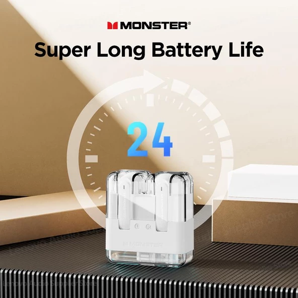 Monster Airmars XKT12 Gaming Bluetooth Kulaklık Pembe - Resim 5