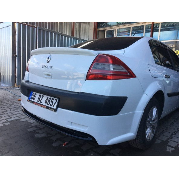 Renault Megane 2 Sedan Arka Tampon Eki- Fiber - Boyasız