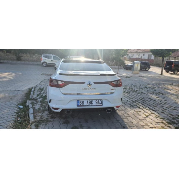 Renault Megane 4 Uyumlu Yarasa Spoiler Fiber Boyasız