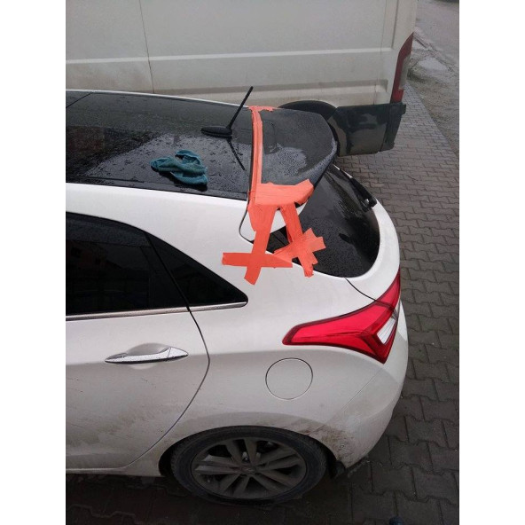 Hyundai I30 Spoon Spoiler - Fiber -boyasız