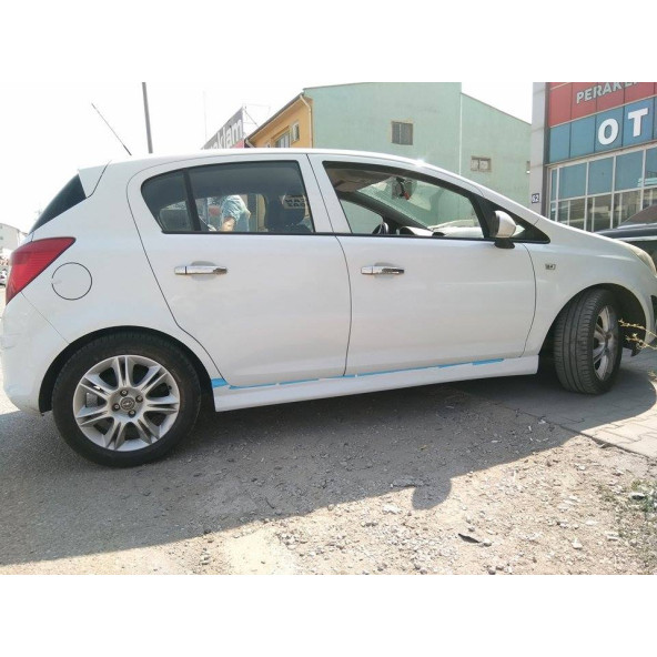 Opel Corsa D Yan Marşpiyel Takımı - Fiber - Boyasız - Resim 3