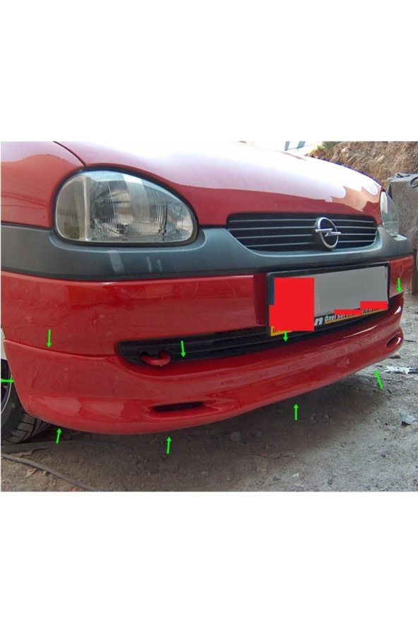 Opel Corsa B Ön Tampon Eki - Fiber - Boyasız ürün görseli 1