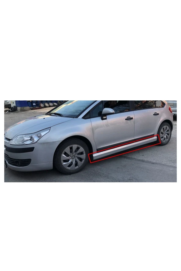 Citroen C4 Yan Marşpiyel Takımı - Plastik Parlak Siyah