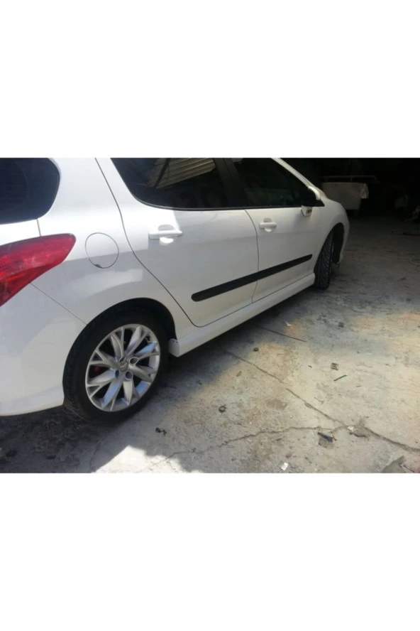 Peugeot 308 Yan Marşpiyel Takımı - Plastik - Parlak Siyah - 2