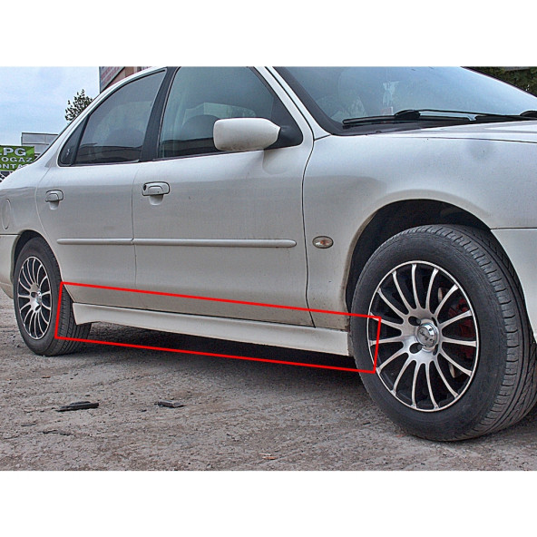 ford Mondeo Mk2 Yan Marşpiyel Takımı - Fiber - Boyasız - 2