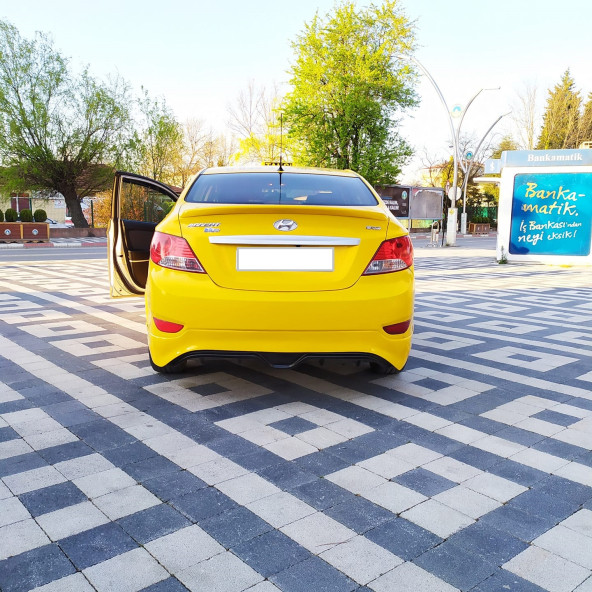 Hyundai Accent Blue Arka Tampon Eki - Fiber - Boyasız