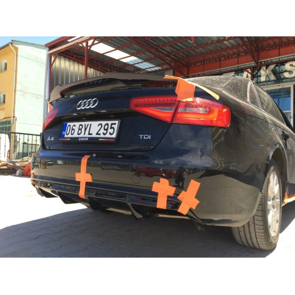 Audi A4 B8 Yarasa Spoiler - Fiber - Boyasız ürün görseli 1