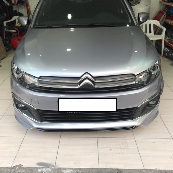 Citroen C Elysee Uyumlu Ön Tampon Eki (makyajlı) Fiber - Boyasız - 2