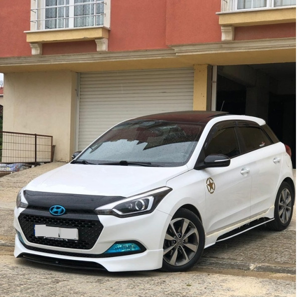 Hyundai I20 Uyumlu Ön Tampon Eki 2015-2017 Fiber Boyasız - 2