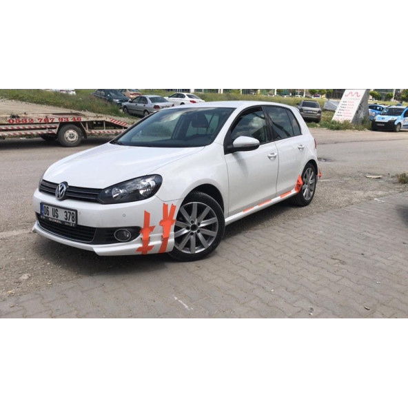 Vw Golf 6 Gti Yan Marşpiyel Takımı - Plastik - Parlak Siyahg
