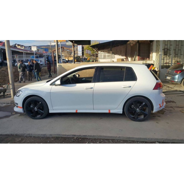 Vw Golf 7 Yan Marşpiyel Takımı - Plastik - Parlak Siyah