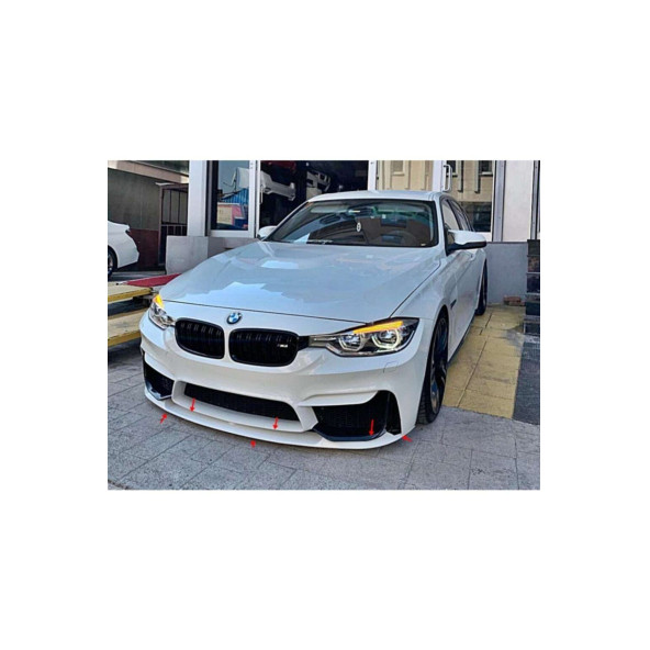 Bmw F30 (f80) Ön Ek - Parlak Siyah -plastik