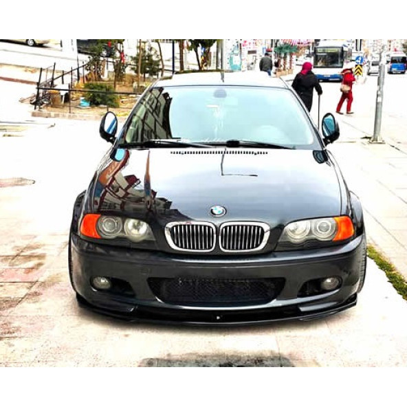 Bmw E46 Ön Lip - Plastik - Piano Black