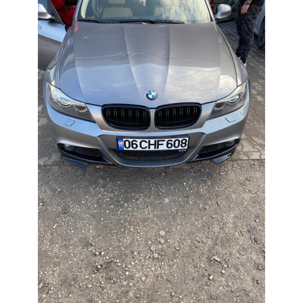 Bmw E90 Lci M Tampon Ön Flap - Plastik - Parlak Siyah