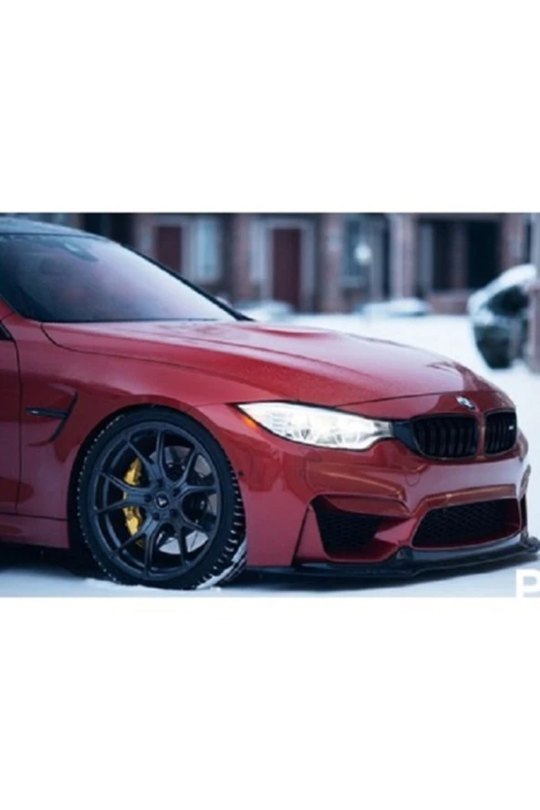 Bmw F30 F80 Ön Lip - Plastik - Parlak Siyah