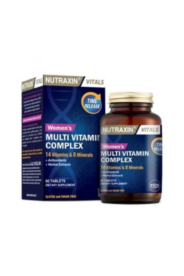 Nutraxin Multivitamin Kadın - Multivitamin & Mineral Complex 60 Tablet