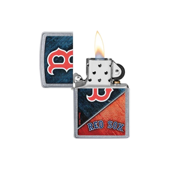 Zippo Çakmak 49725 Mlb Boston Red Sox - Resim 3