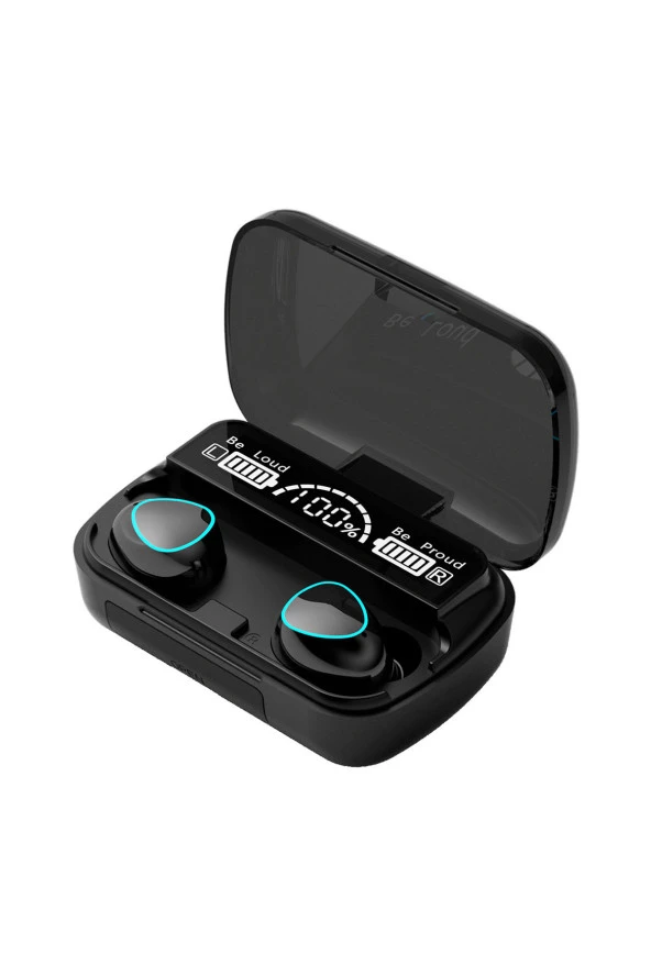 M10 Earbuds Kulak Içi Tws Bluetooth Kulaklık Led Göstergeli Powerbankli Kablosuz Wireless V5.1