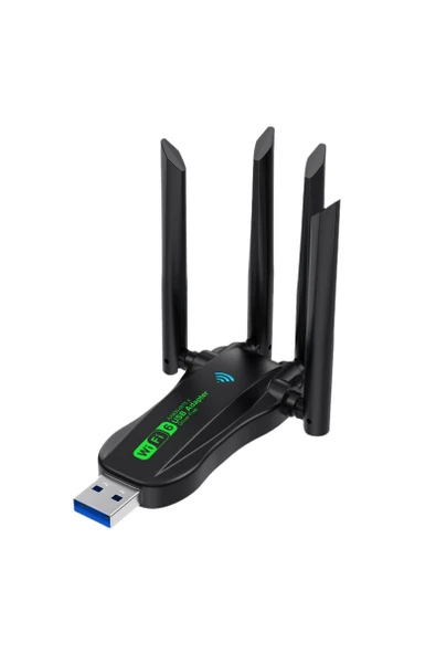 4 Antenli Çift Bant Kablosuz Wireless Adaptörü USB 3.0 AX900+BT5.4 ürün görseli 1