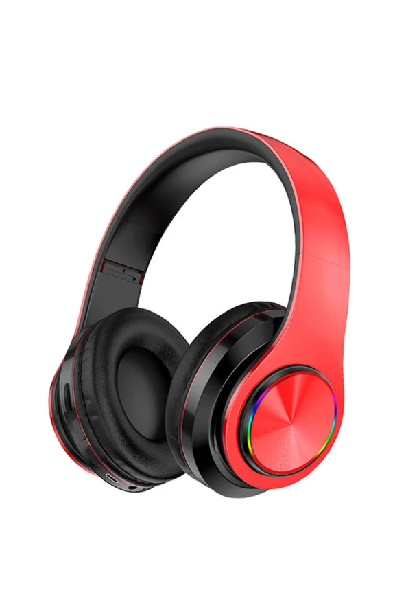 B39 Bluetooth Kulaküstü Kulaklık Led Işıklı Mikrofonlu Kablosuz Kablolu Kulak Üstü Kulaklık