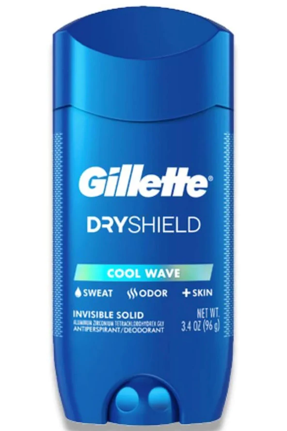 Gillette Dry Shield Cool Wave Antiperspirant Stick Deodorant 96GR